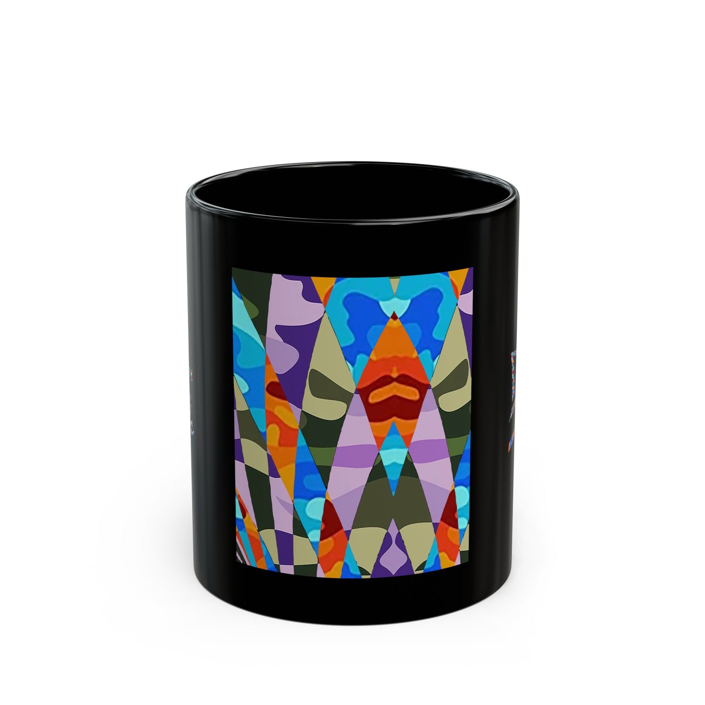 UNO ABSTRACT Black Mug (11oz, 15oz)