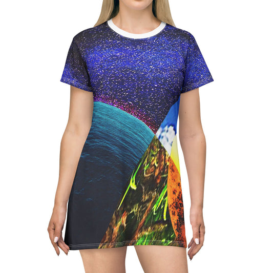 UNO ALLPRAISES II All Over Print T-Shirt Dress