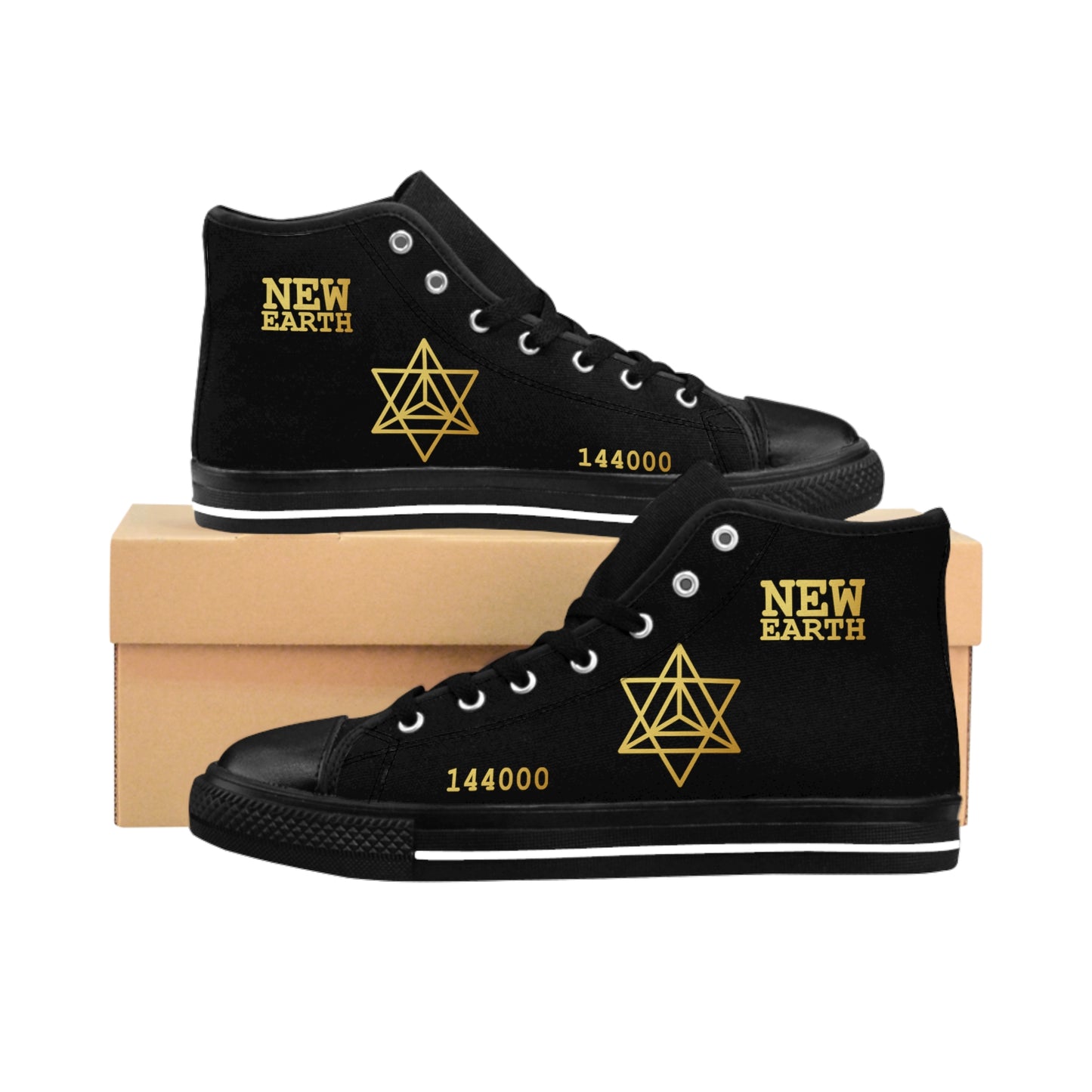 UNO ABSTRACTS NEW EARTH MERKABA Men's Classic Sneakers