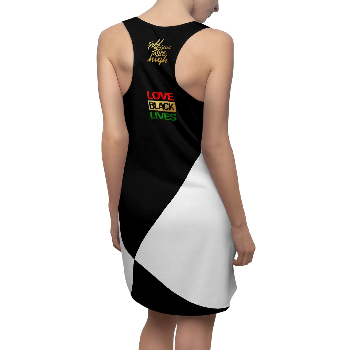 UNO LOVEBLACKLIVES DOROTHY D Women's Cut & Sew Racerback Dress