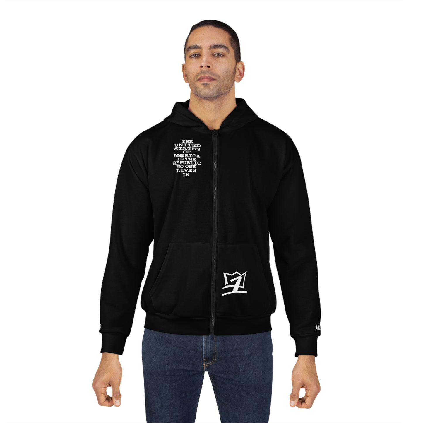 UNO 2THETEPUBLIC MFDOOMALLCAPS AOP Unisex Zip Hoodie