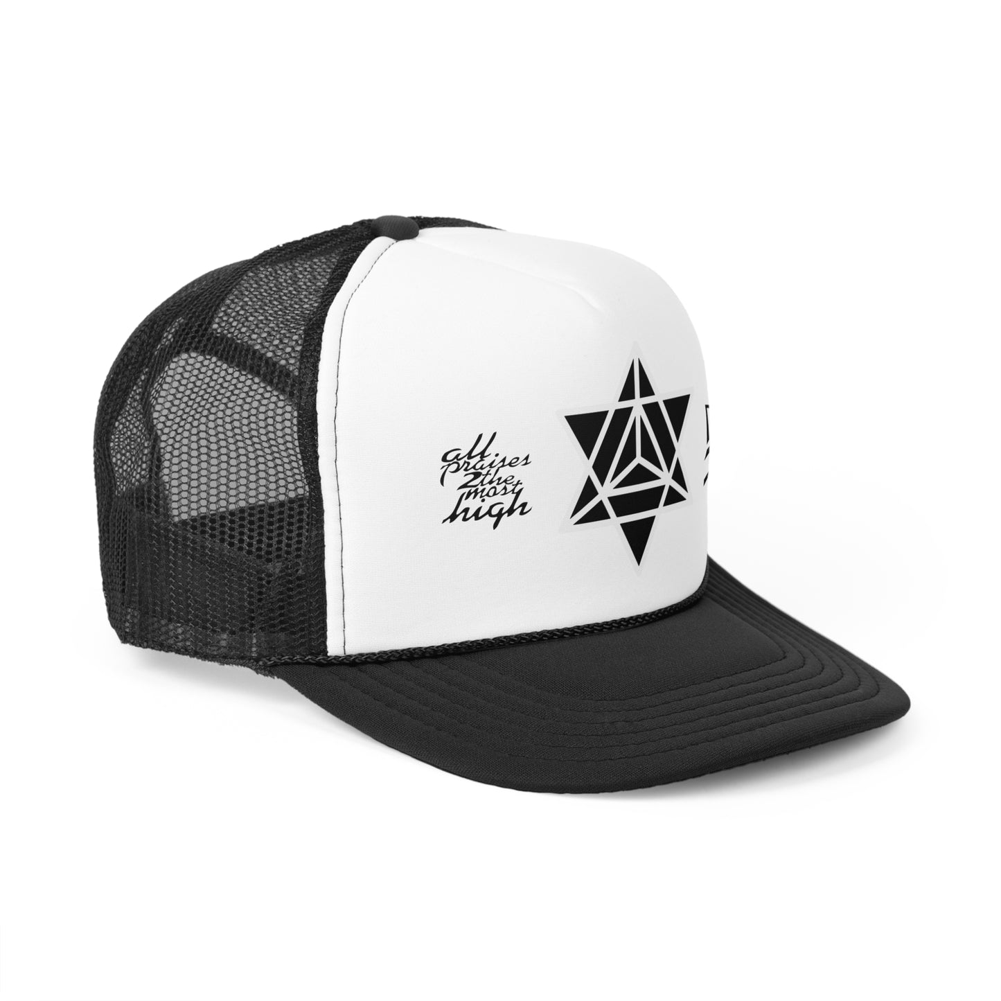 UNO ABSTRACTS NEW EARTH MERKABA Trucker Caps