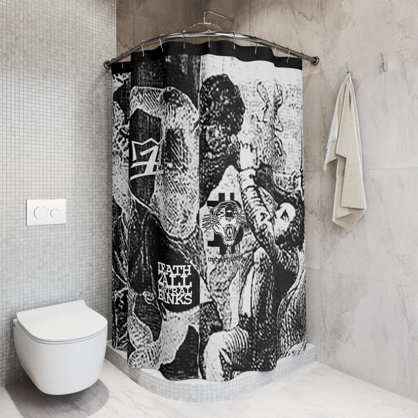 UNOBTC LOVEBTC Shower Curtains