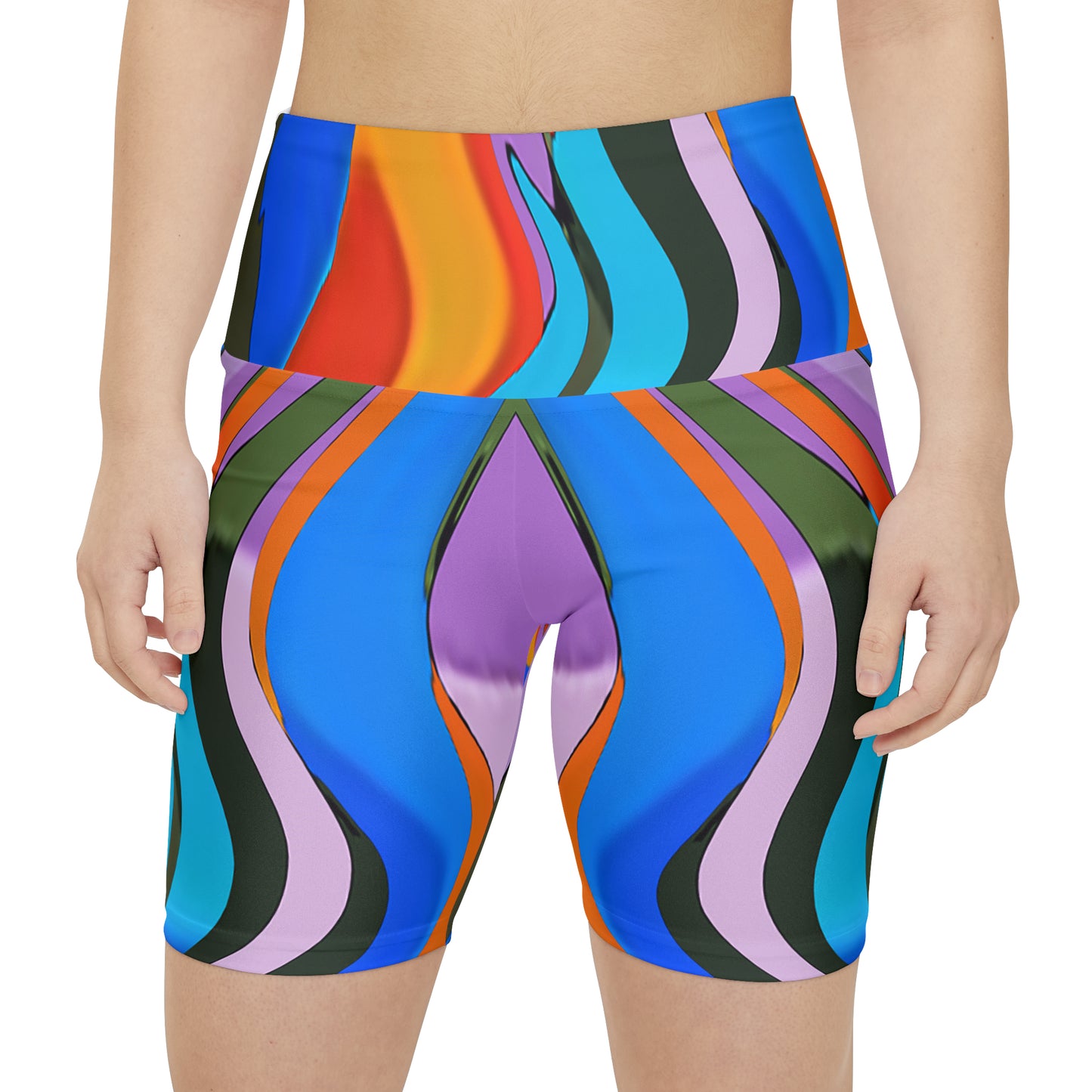 UNO ABSTRACTS Women's Workout Shorts (AOP)