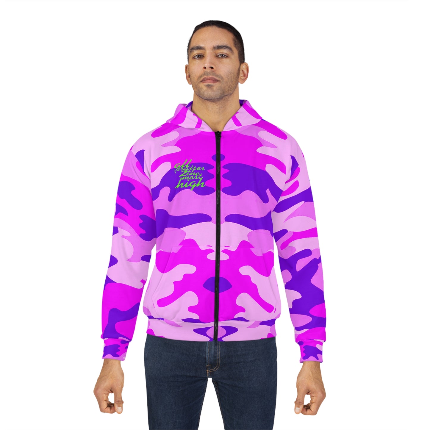 UNO POWERFLOWER AOP Unisex Zip Hoodie Camo Collection