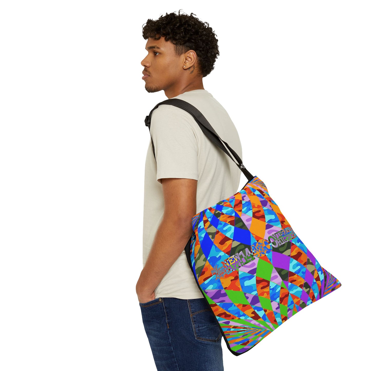 UNO ABSTRACT NEW EARTH Adjustable Tote Bag (AOP)