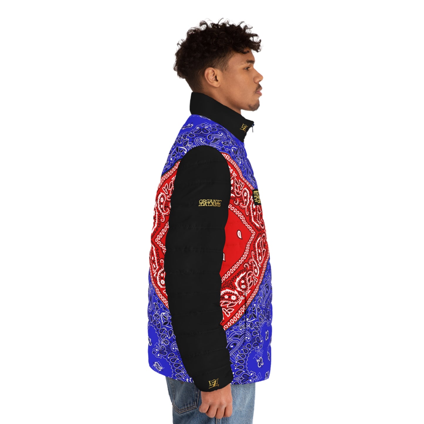 UNO ORGANIC FREDIS4EVA Men's Puffer Jacket (AOP)