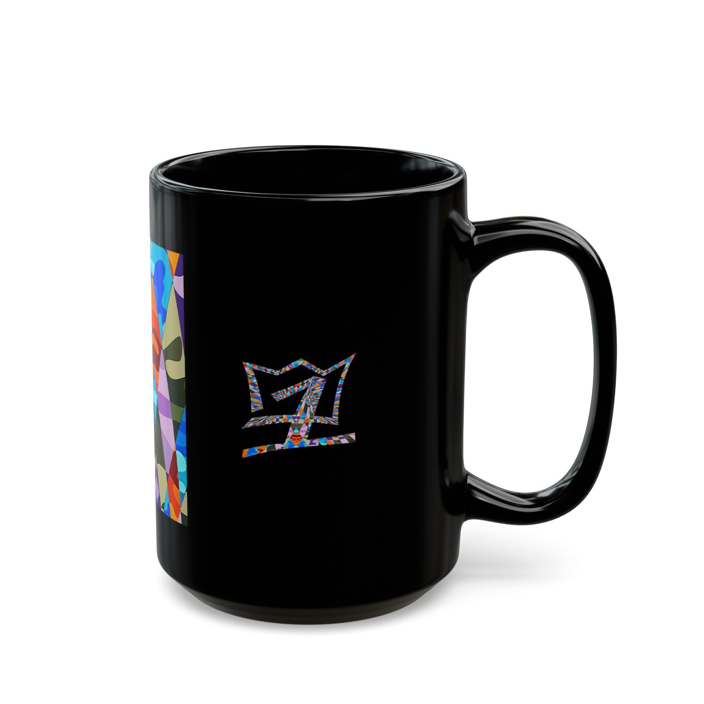 UNO ABSTRACT Black Mug (11oz, 15oz)