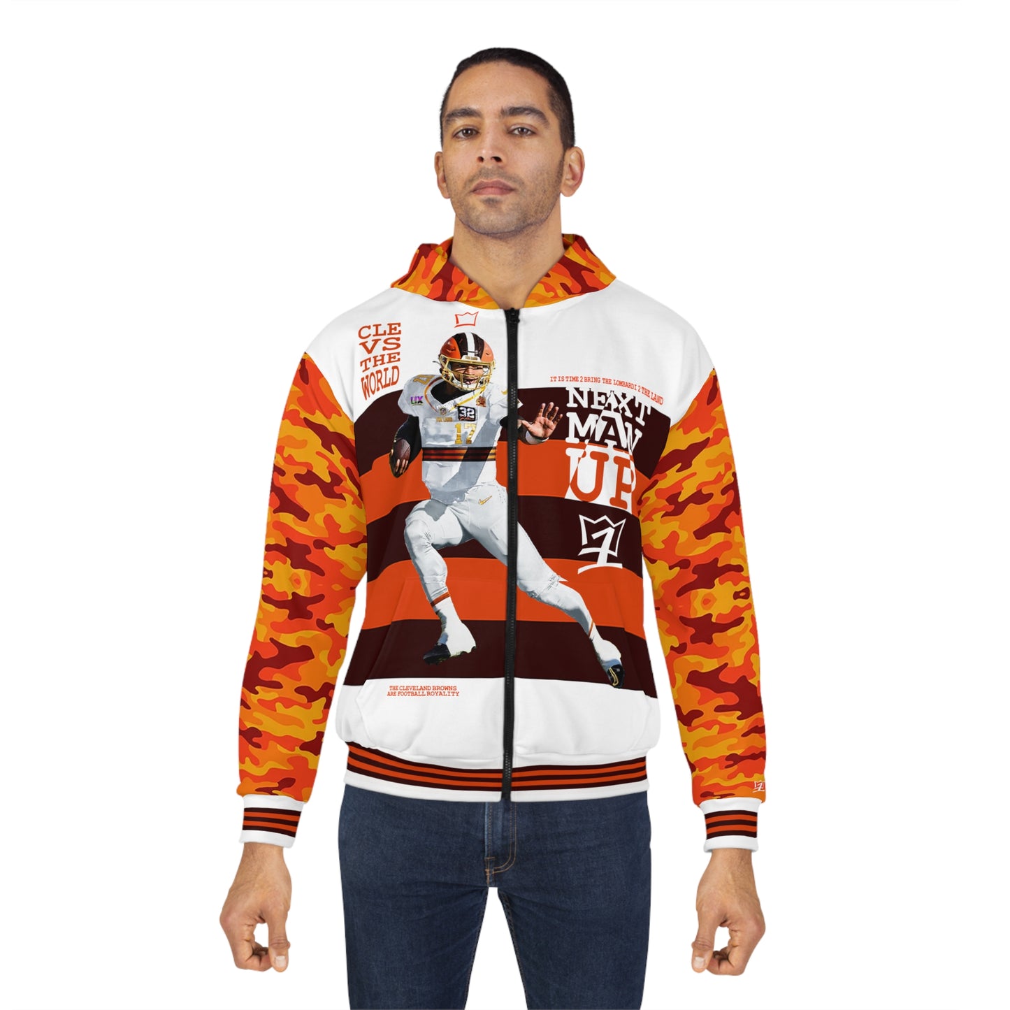 UNO LOVETHELAND NEXTMANUP Unisex Zip Hoodie (AOP)