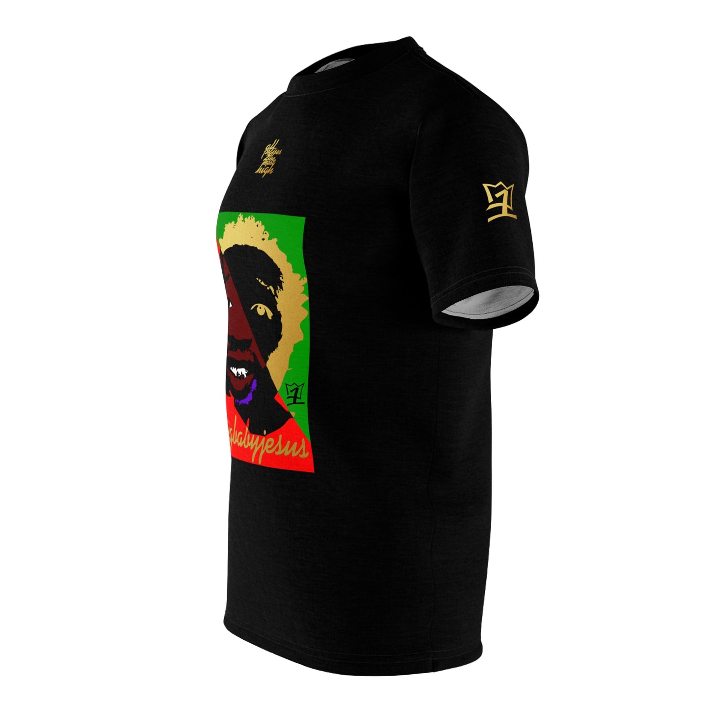 UNO LOVEBLACKLIVES BIGBABYJESUS Unisex Cut & Sew Tee (AOP)