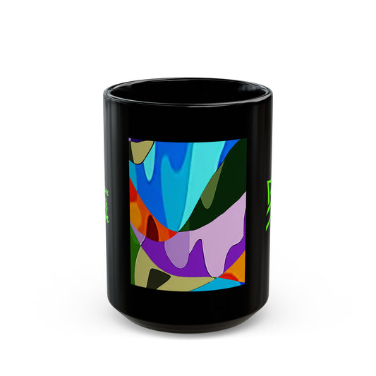 UNO ABSTRACT Black Mug (11oz, 15oz)