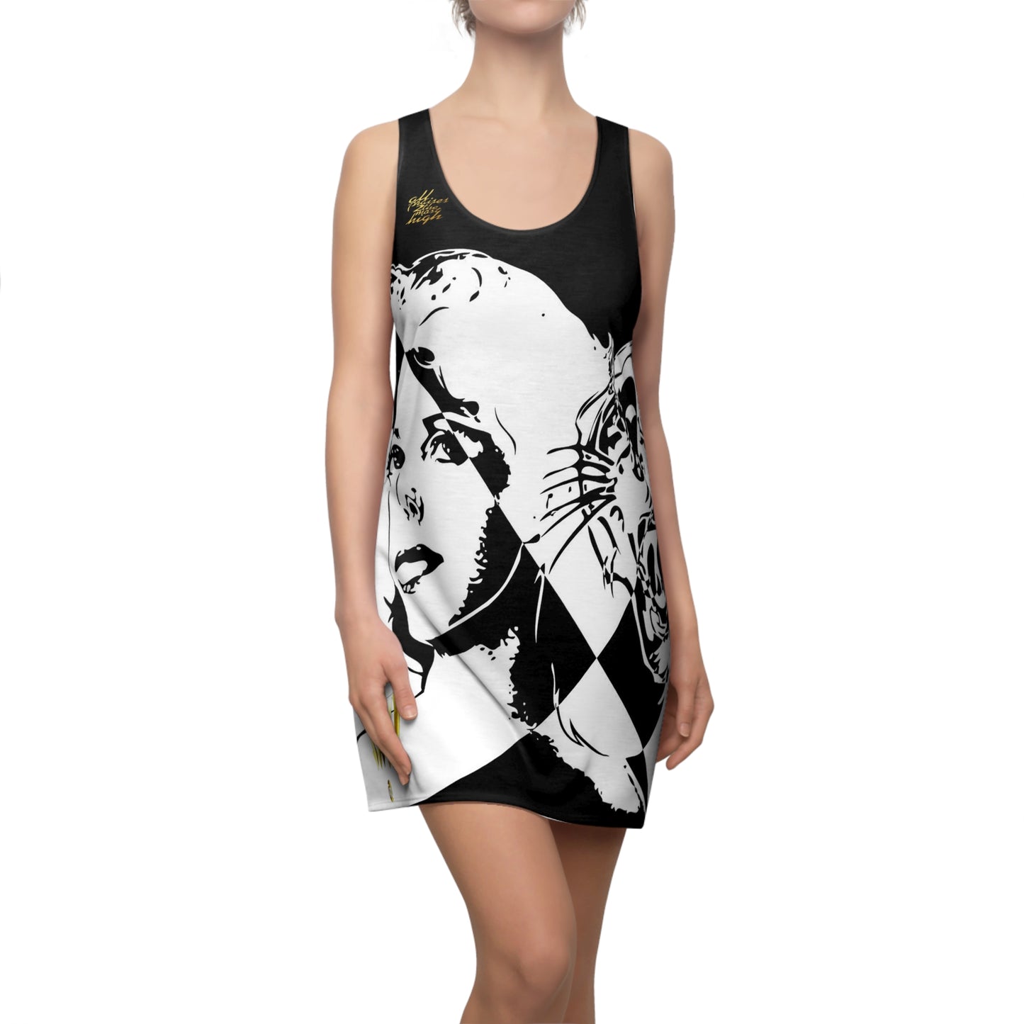 UNO LOVEBLACKLIVES DOROTHY D Women's Cut & Sew Racerback Dress