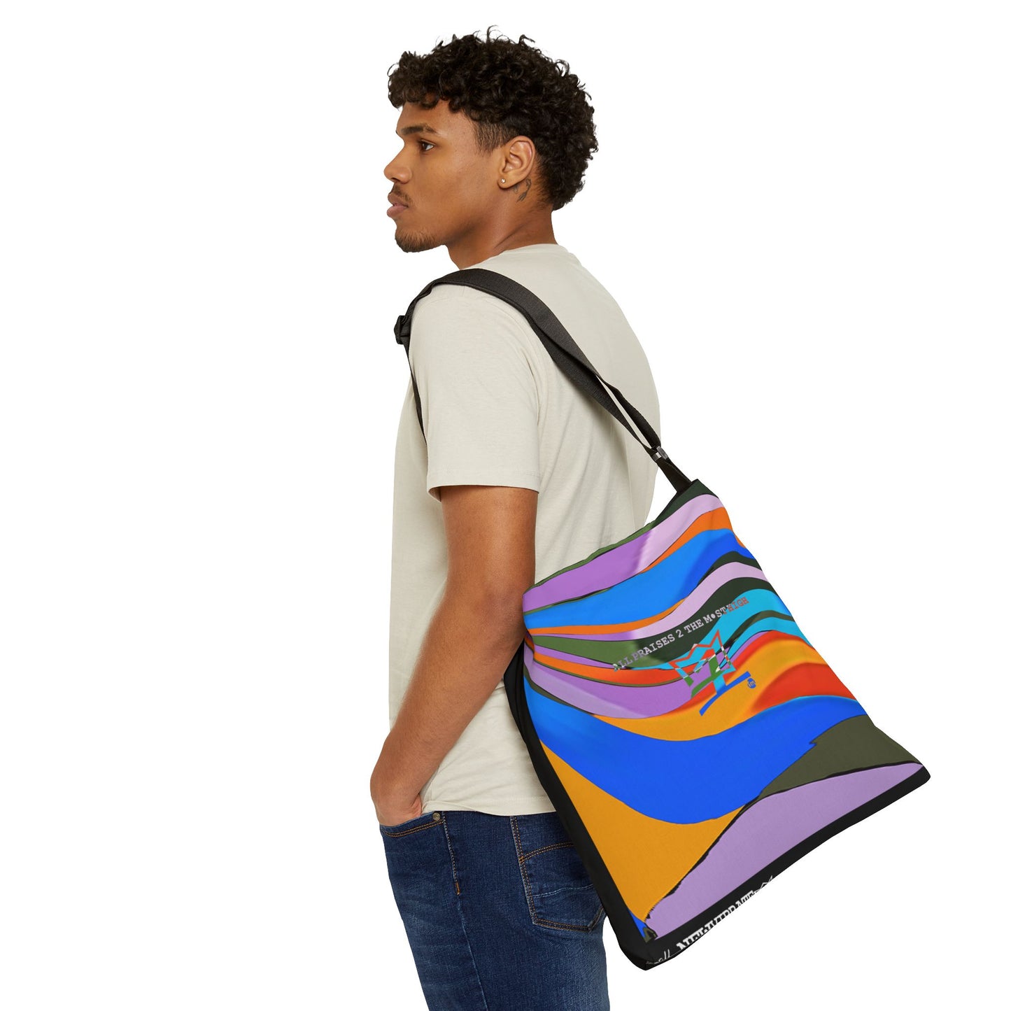 UNO ABSTRACTS NEW EARTH Adjustable Tote Bag (AOP)