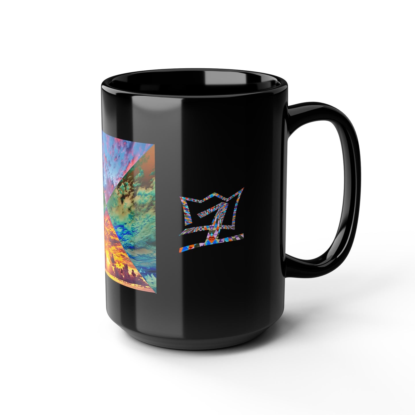 UNO ABSTRACT Black Mug (11oz, 15oz)