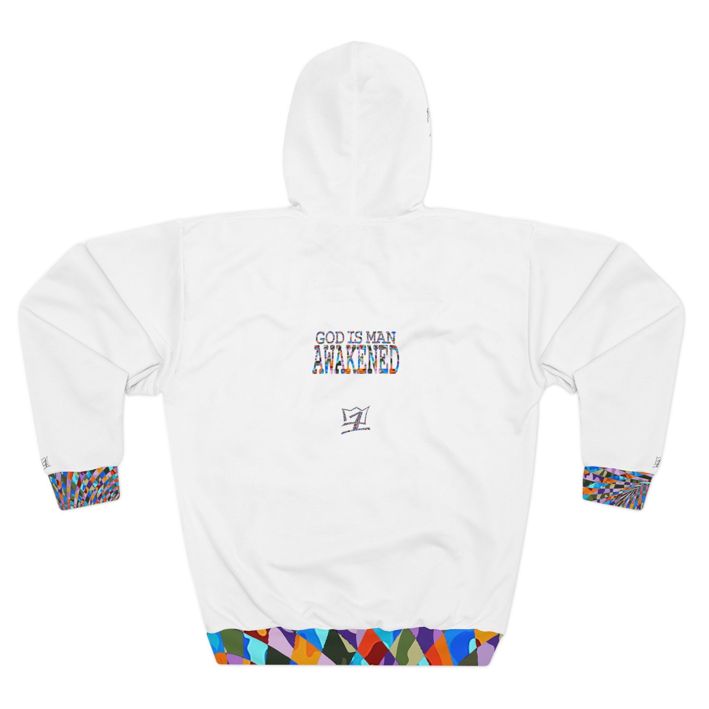 UNO ALLPRAISES GOD IS MAN Unisex Pullover Hoodie (AOP)