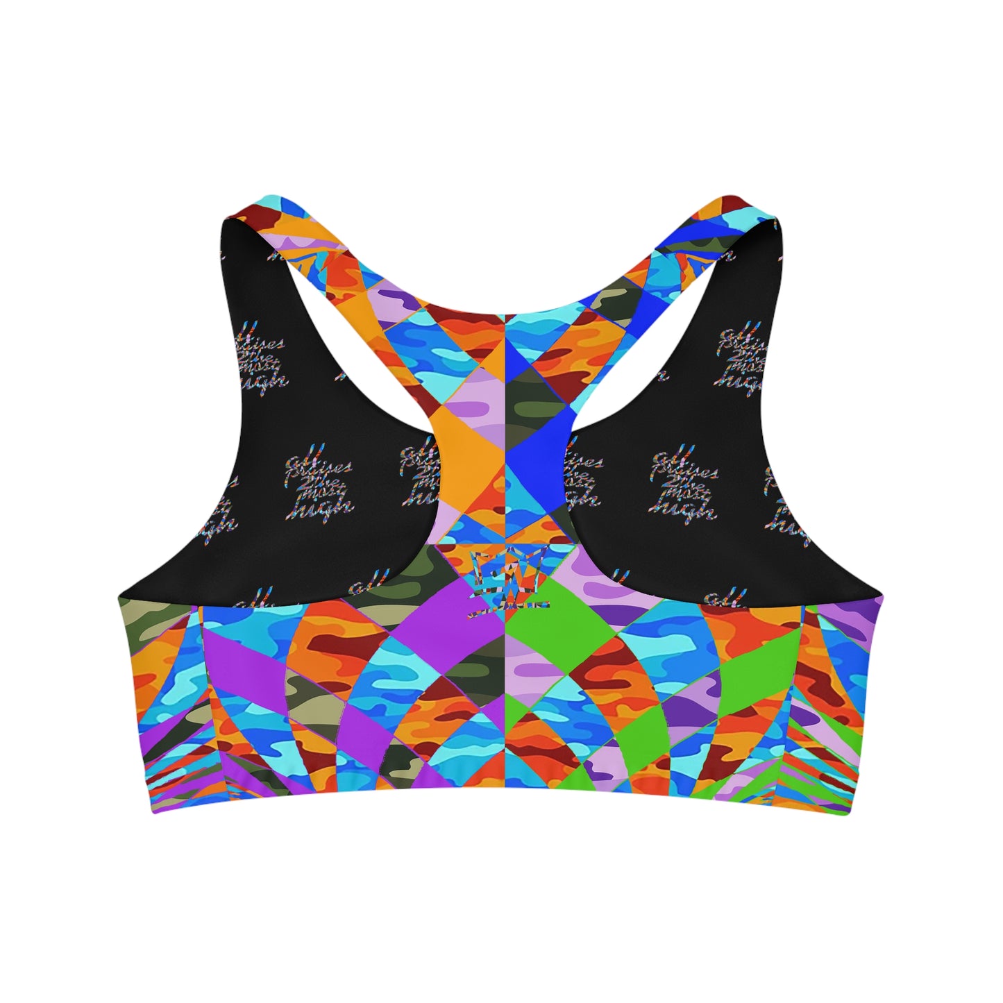 UNO ABSTRACTS Seamless Sports Bra (AOP)