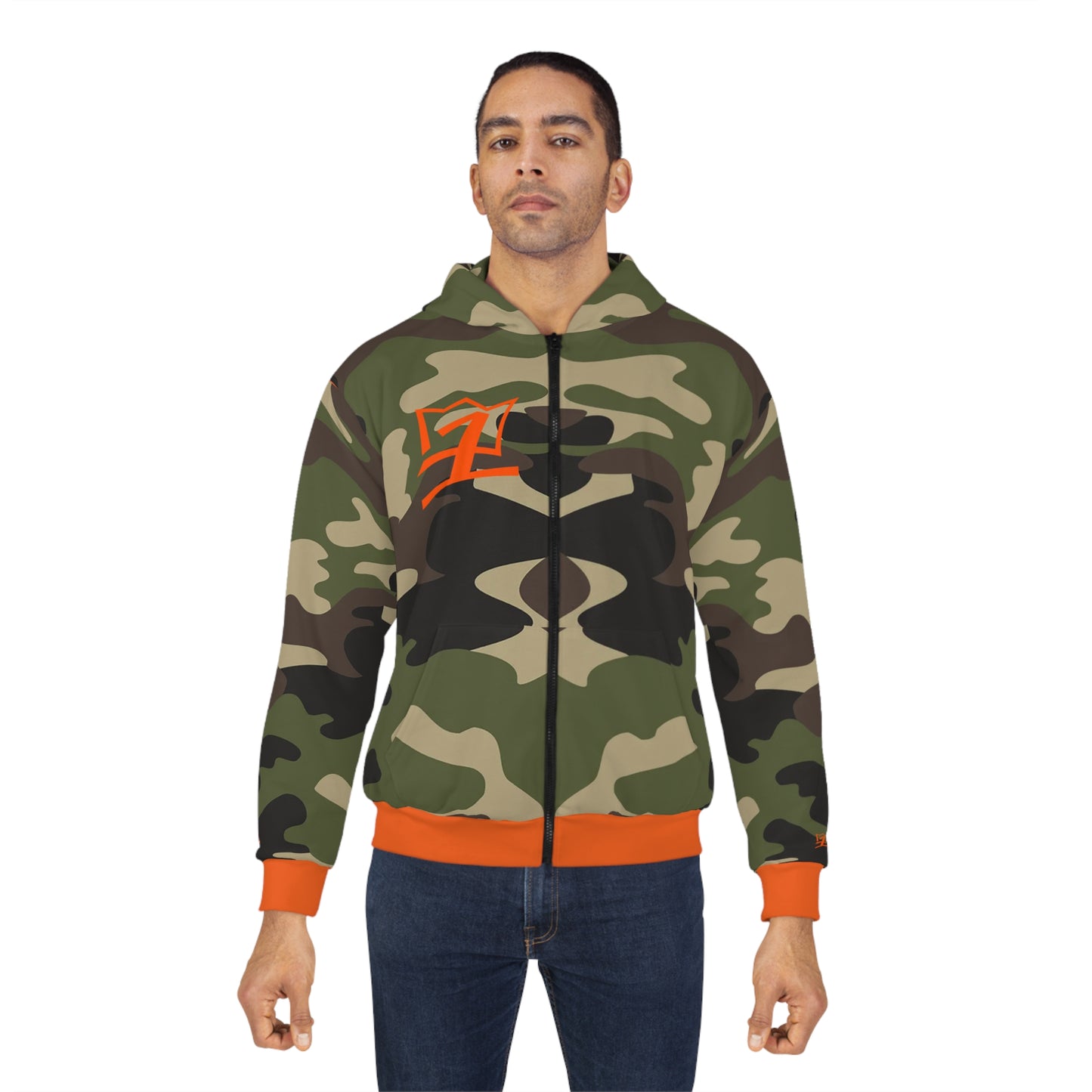 UNO 2THEREPUBLIC MFDOOMALLCAPS AOP Unisex Zip Hoodie Camo Collection