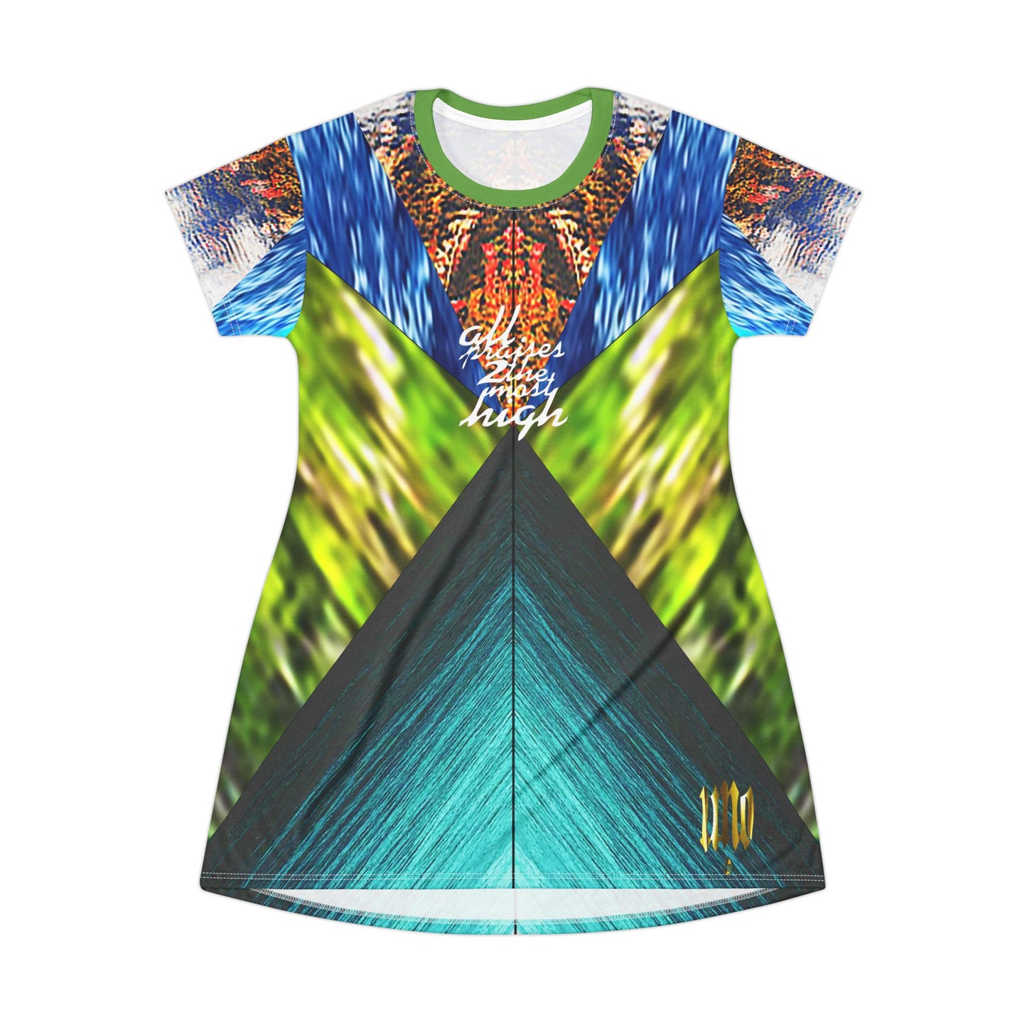 UNO ALLPRAISES V Variation 2 All Over Print T-Shirt Dress