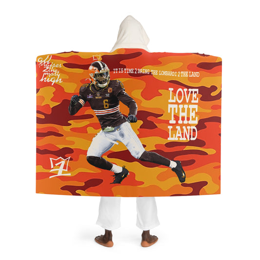 UNO LOVETHELAND Hooded Sherpa Fleece Blanket Camo Collection