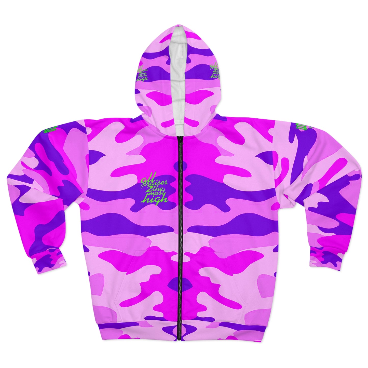 UNO POWERFLOWER AOP Unisex Zip Hoodie Camo Collection