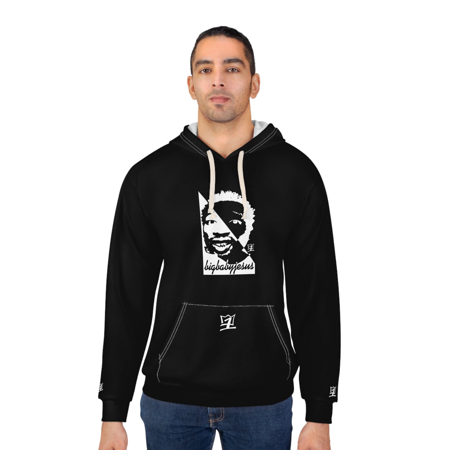 UNO LOVEBLACKLIVES BIGBABYJESSUS Unisex Pullover Hoodie (AOP)