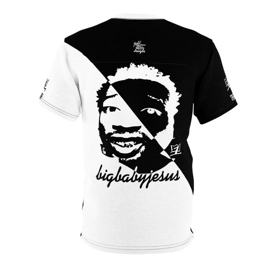 UNO ORGANIC WE ARE THE FEATHERS BIGBABYJESUS Unisex Cut & Sew Tee (AOP)