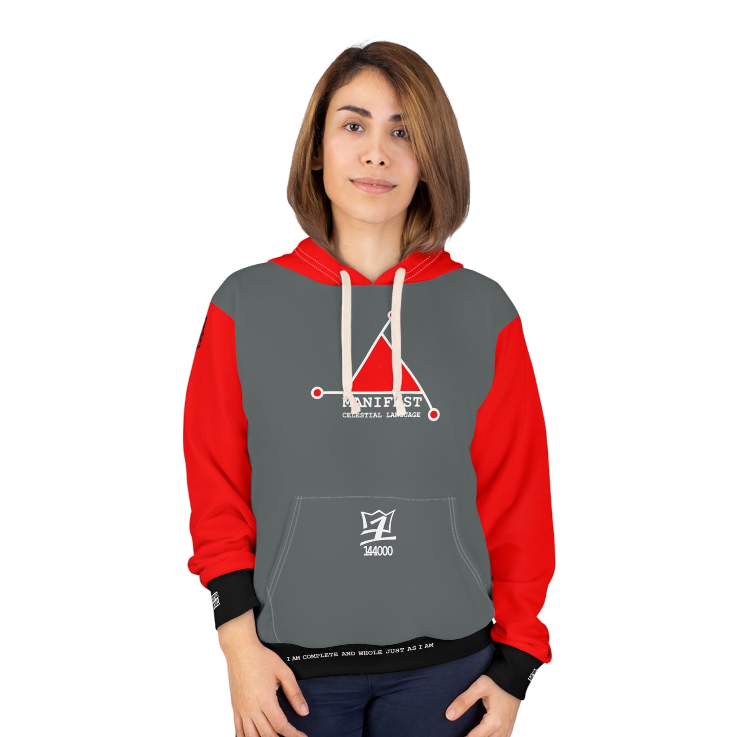 UNO ABSTRACTS NEW EARTH CELESTIAL LANGUAGE Unisex Pullover Hoodie (AOP)