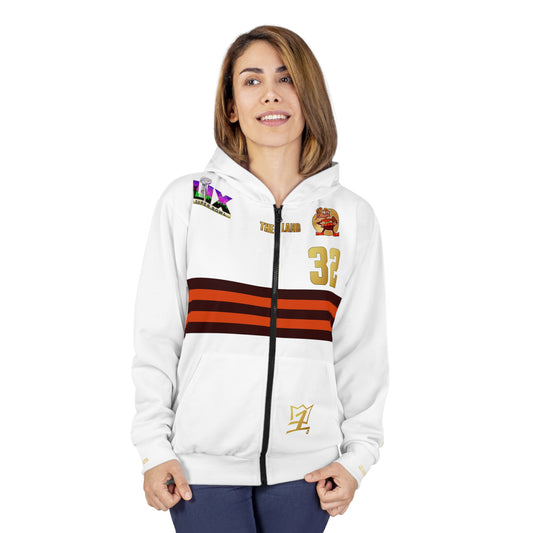 UNO LOVETHELAND RIPJB32 SBLIX Unisex Zip Hoodie (AOP)