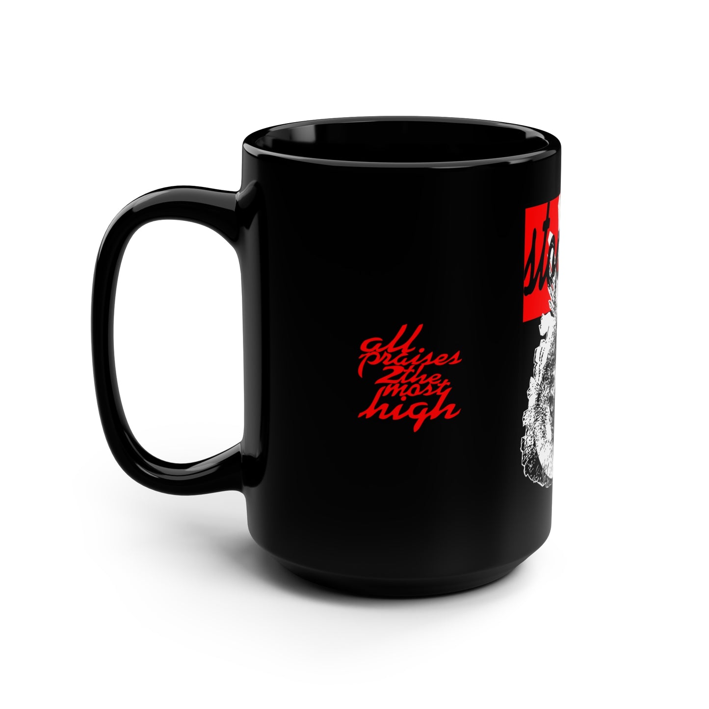 UNO LOVEHARPY STOPKILL'N Black Mug, 15oz