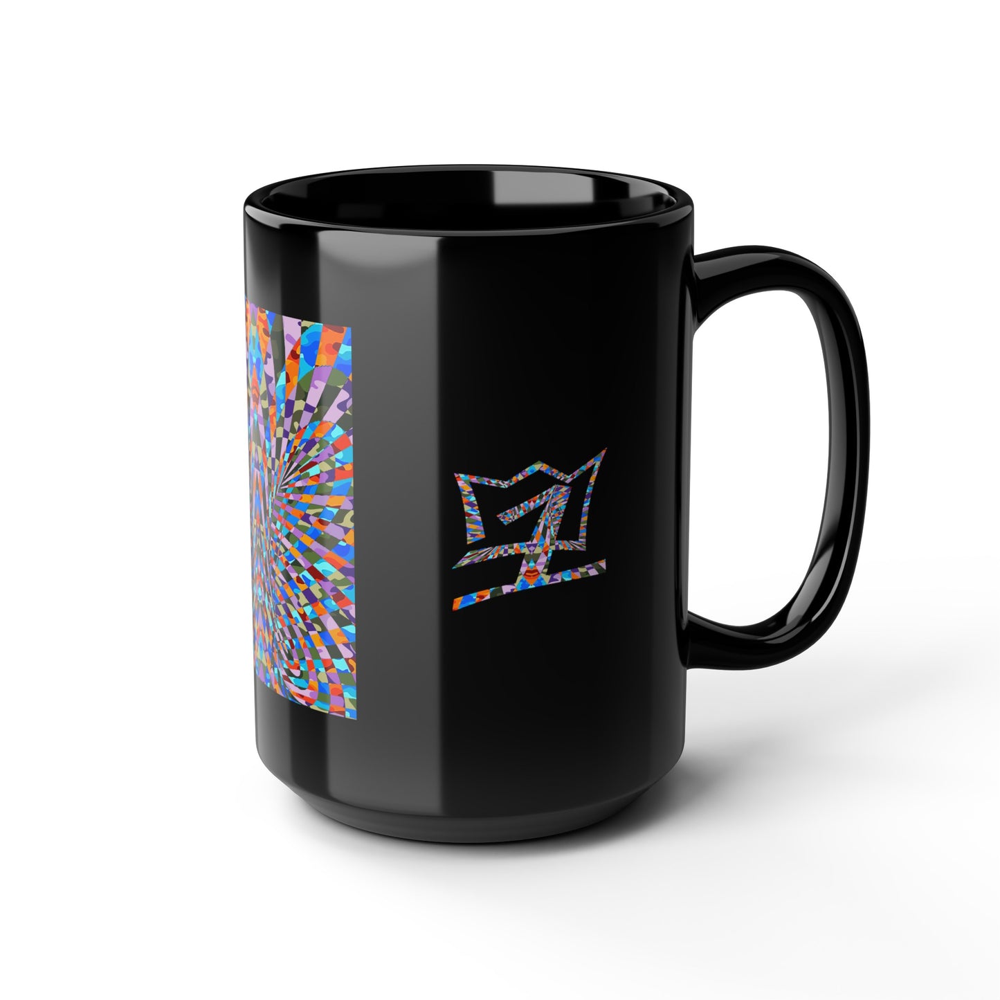 UNO ABSTRACT Black Mug (11oz, 15oz)