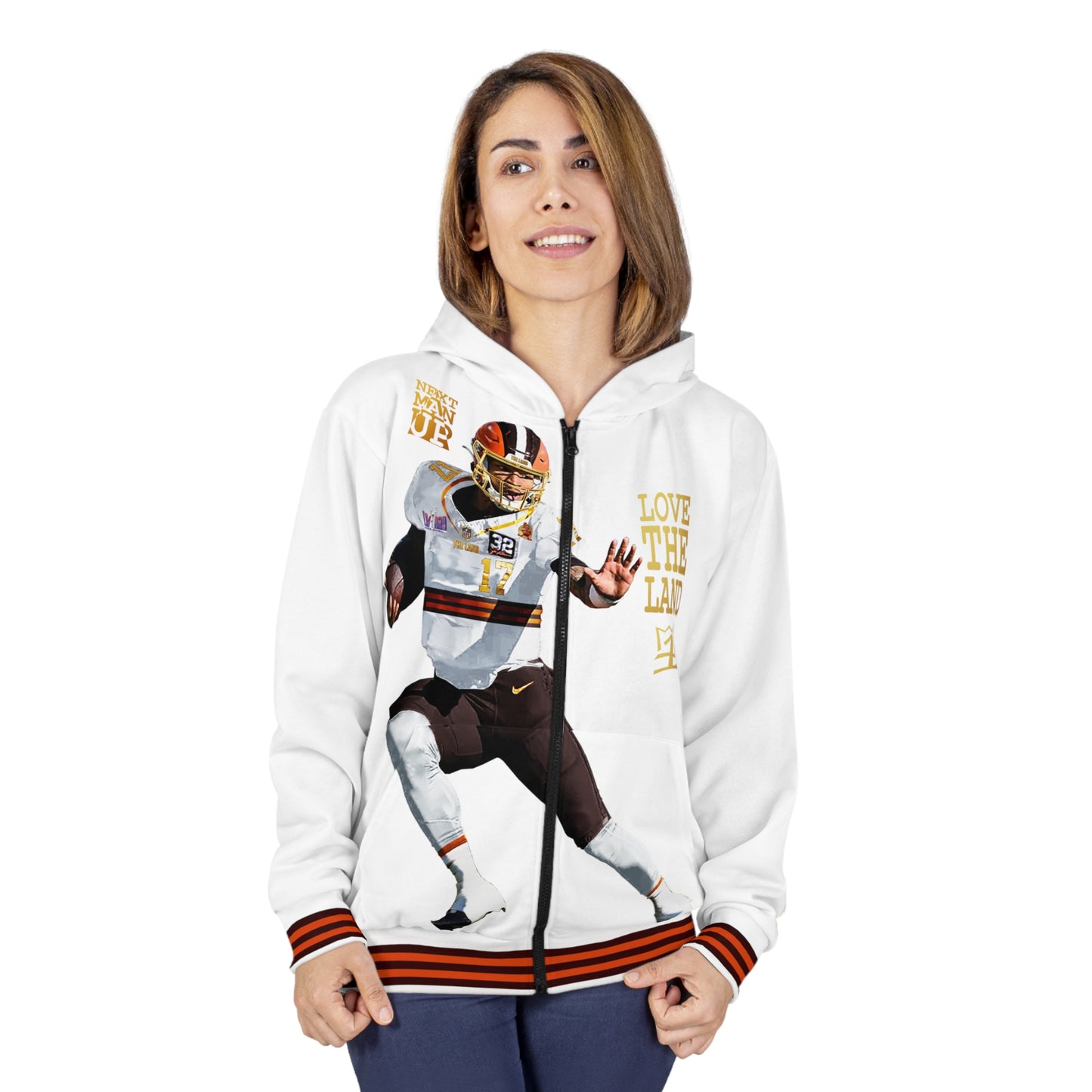 UNO LOVETHELAND NEXTMANUP Unisex Zip Hoodie (AOP)