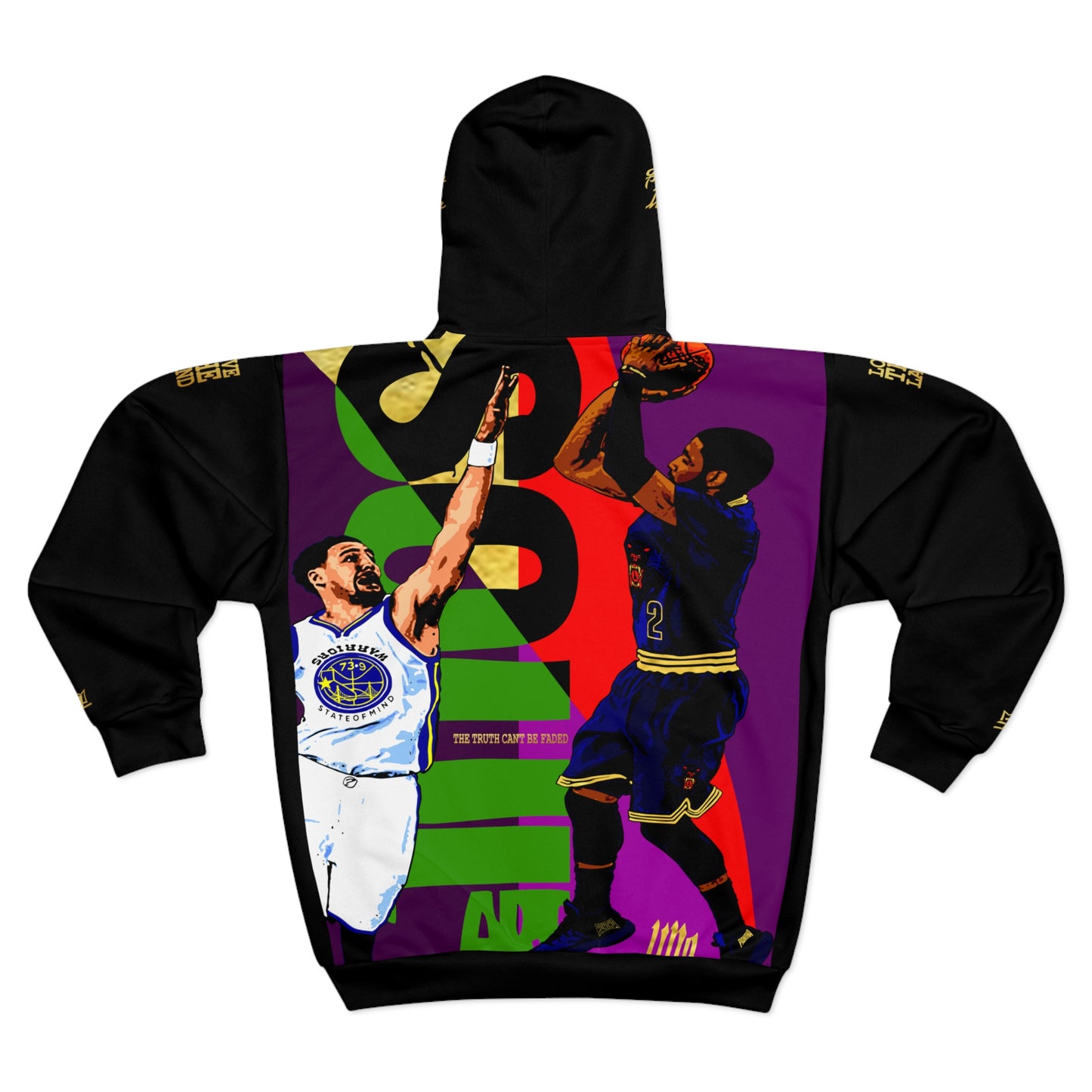 UNO SOULART KYRIECAN'TBFADED 41GM5 Warriors State of Mind AOP Unisex Zip Hoodie