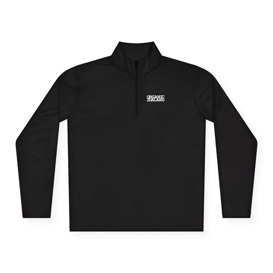 UNO ORGANIC FREE LARRY HOOVR Unisex Quarter-Zip Pullover