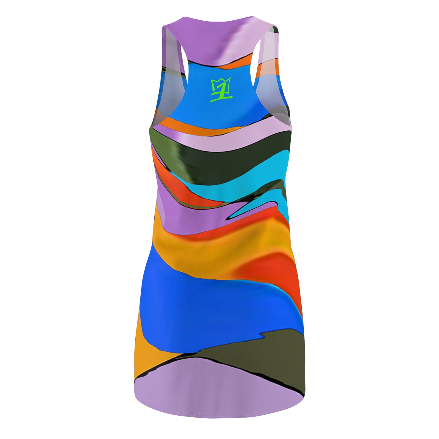 UNO ABSTRACTS Women's Cut & Sew Racerback Dress (AOP)