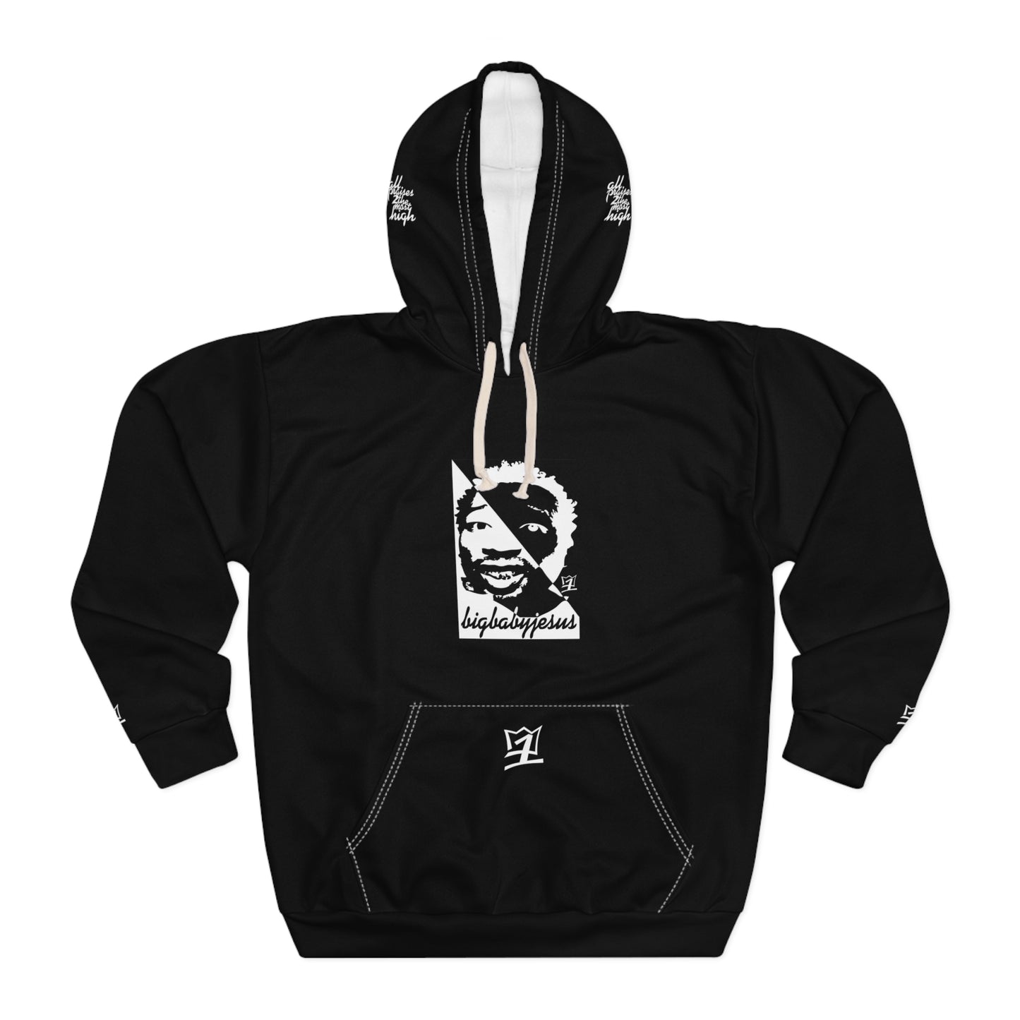 UNO LOVEBLACKLIVES BIGBABYJESSUS Unisex Pullover Hoodie (AOP)