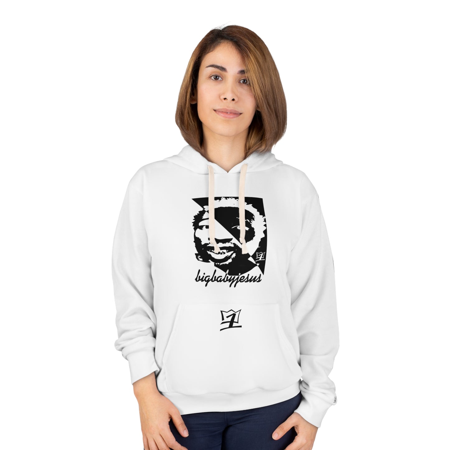 UNO LOVEBLACKLIVES BIGBABYJESUS Unisex Pullover Hoodie (AOP)