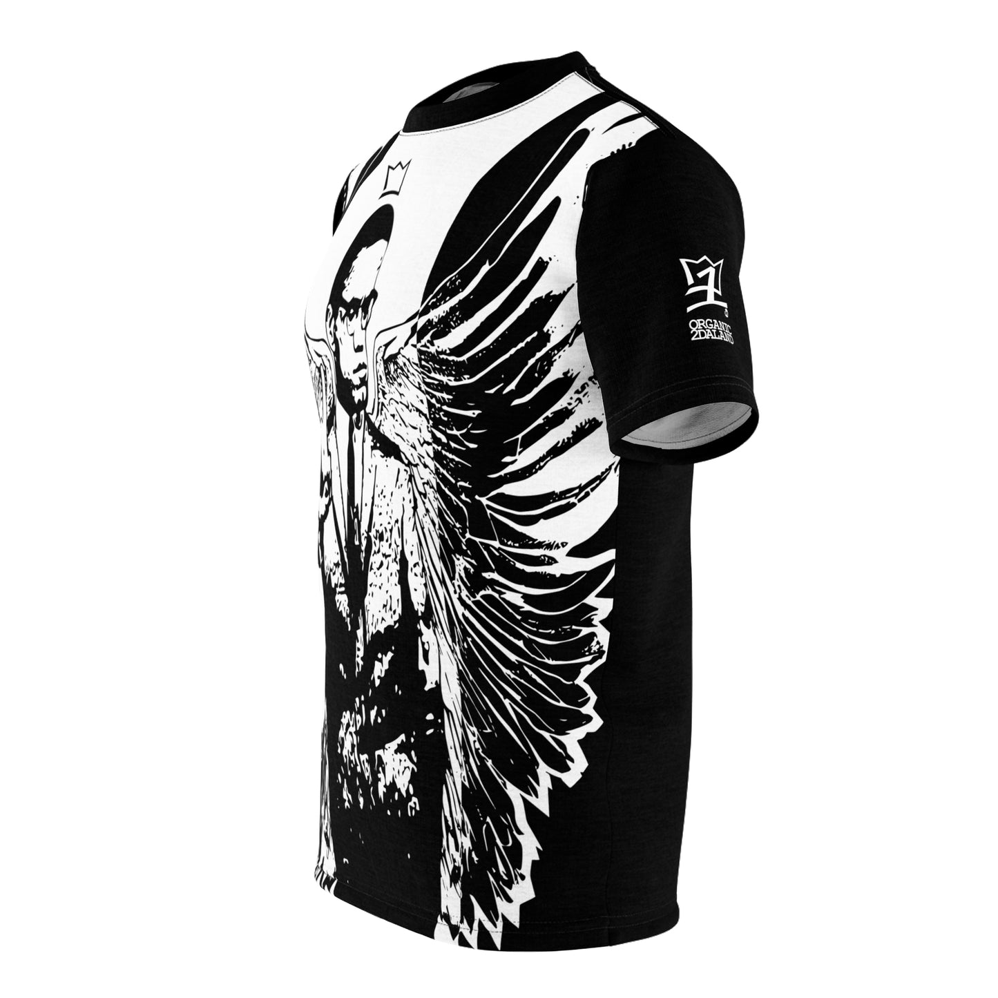 UNO ORGANIC ANGEL MALCOLM Unisex Cut & Sew Tee (AOP)