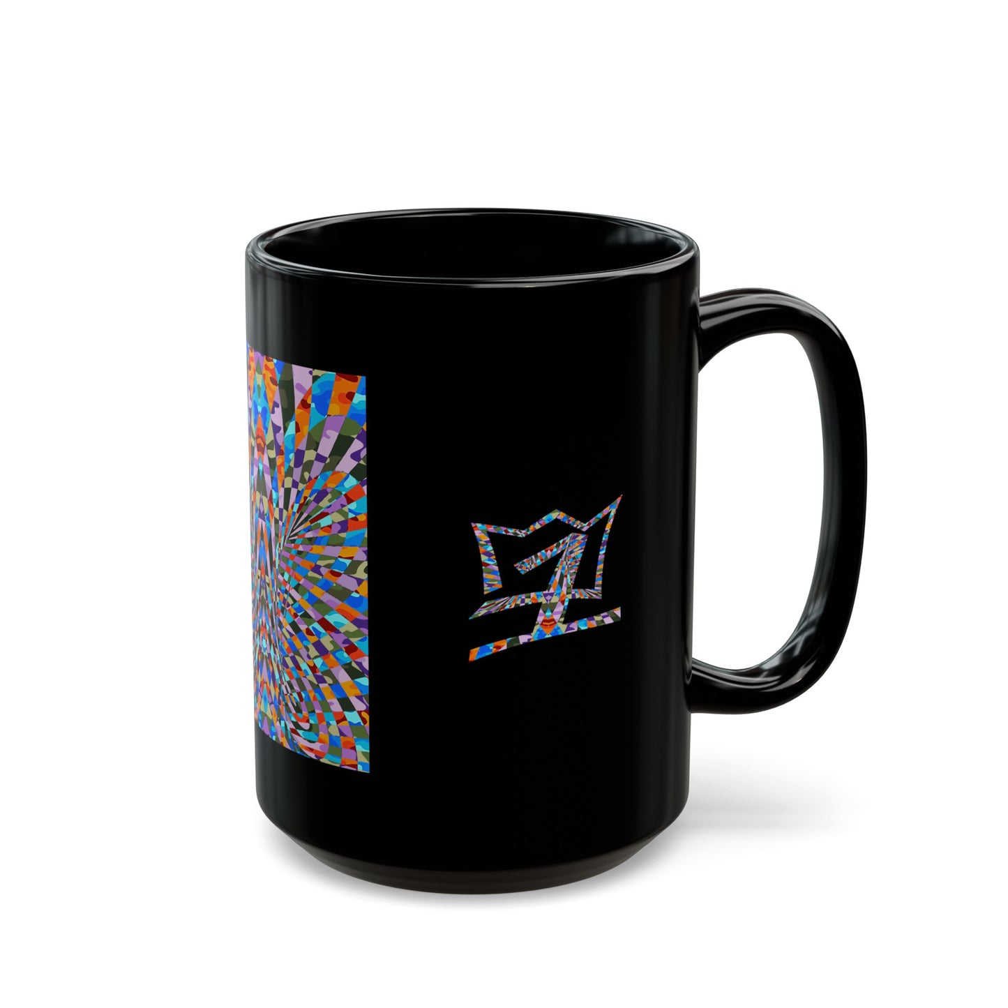 UNO ABSTRACT Black Mug (11oz, 15oz)