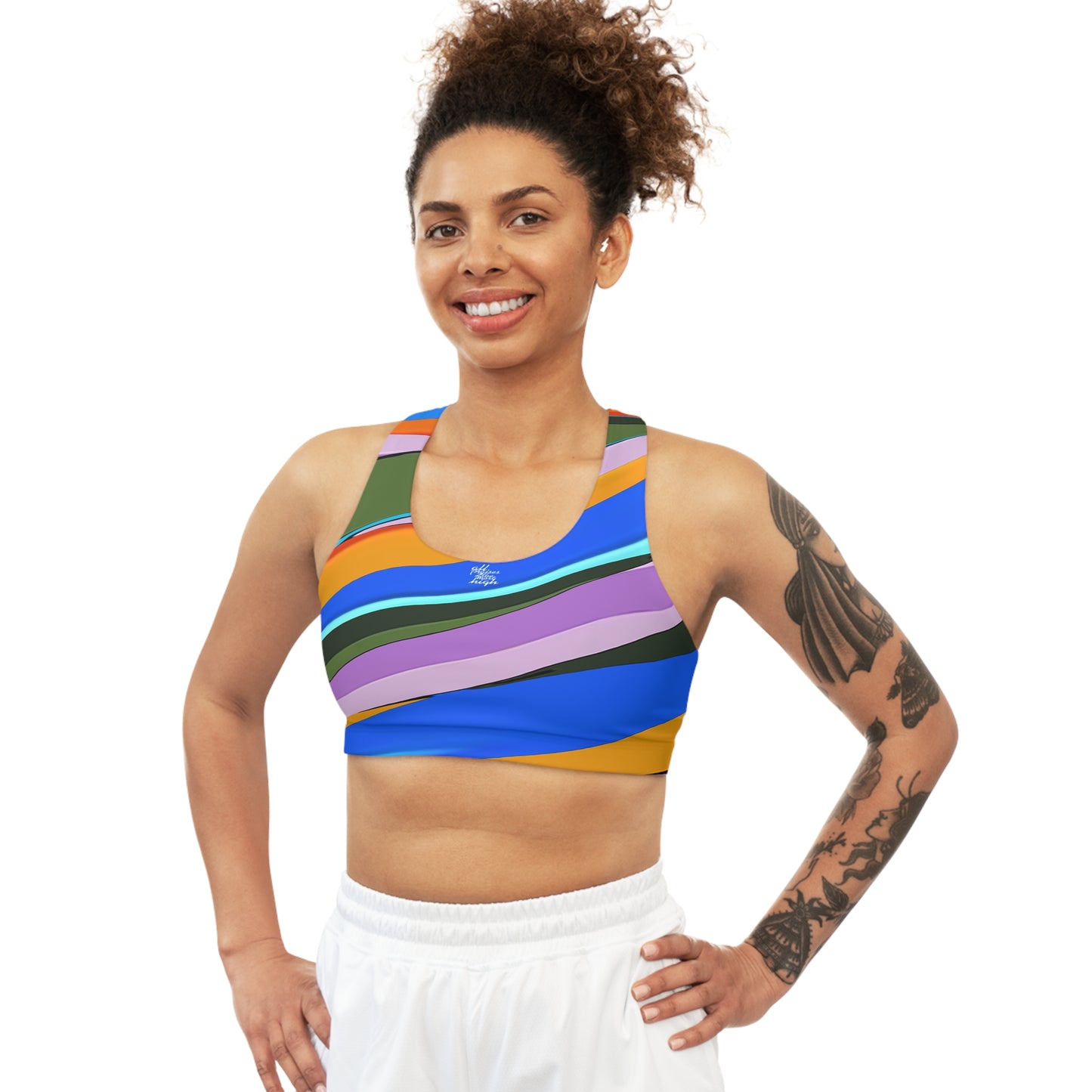 UNO ABSTRACTS Seamless Sports Bra (AOP)