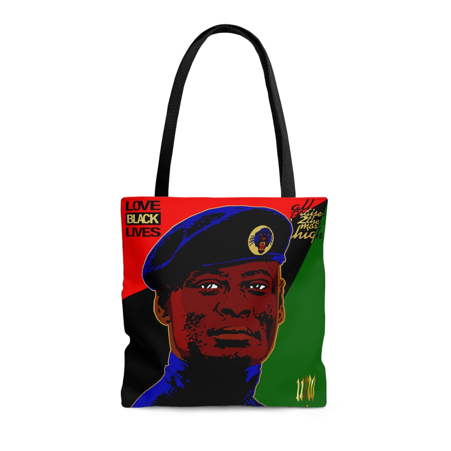 UNO LOVEBLACKLIVES LOVEKHALID AOP Tote Bag