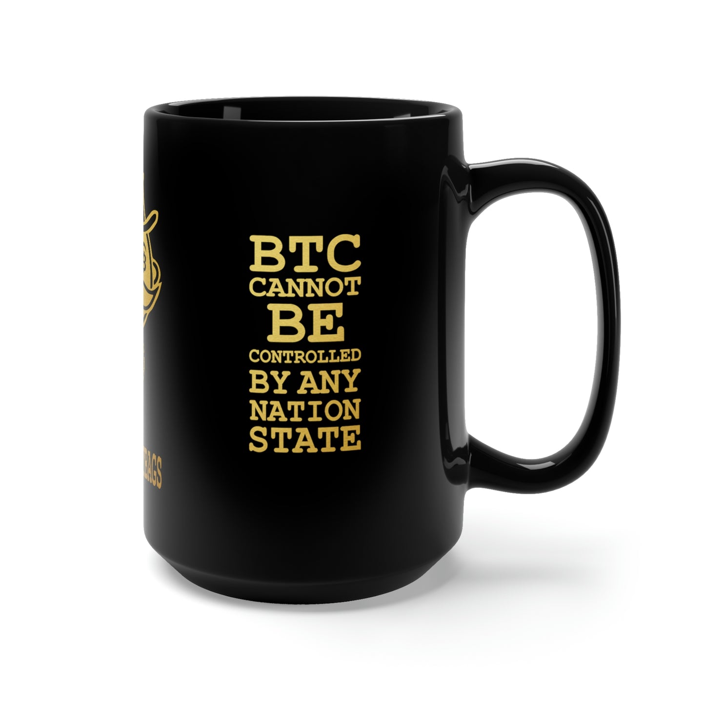 UNOBTC UNCLE SATBAGS Black Mug 15oz