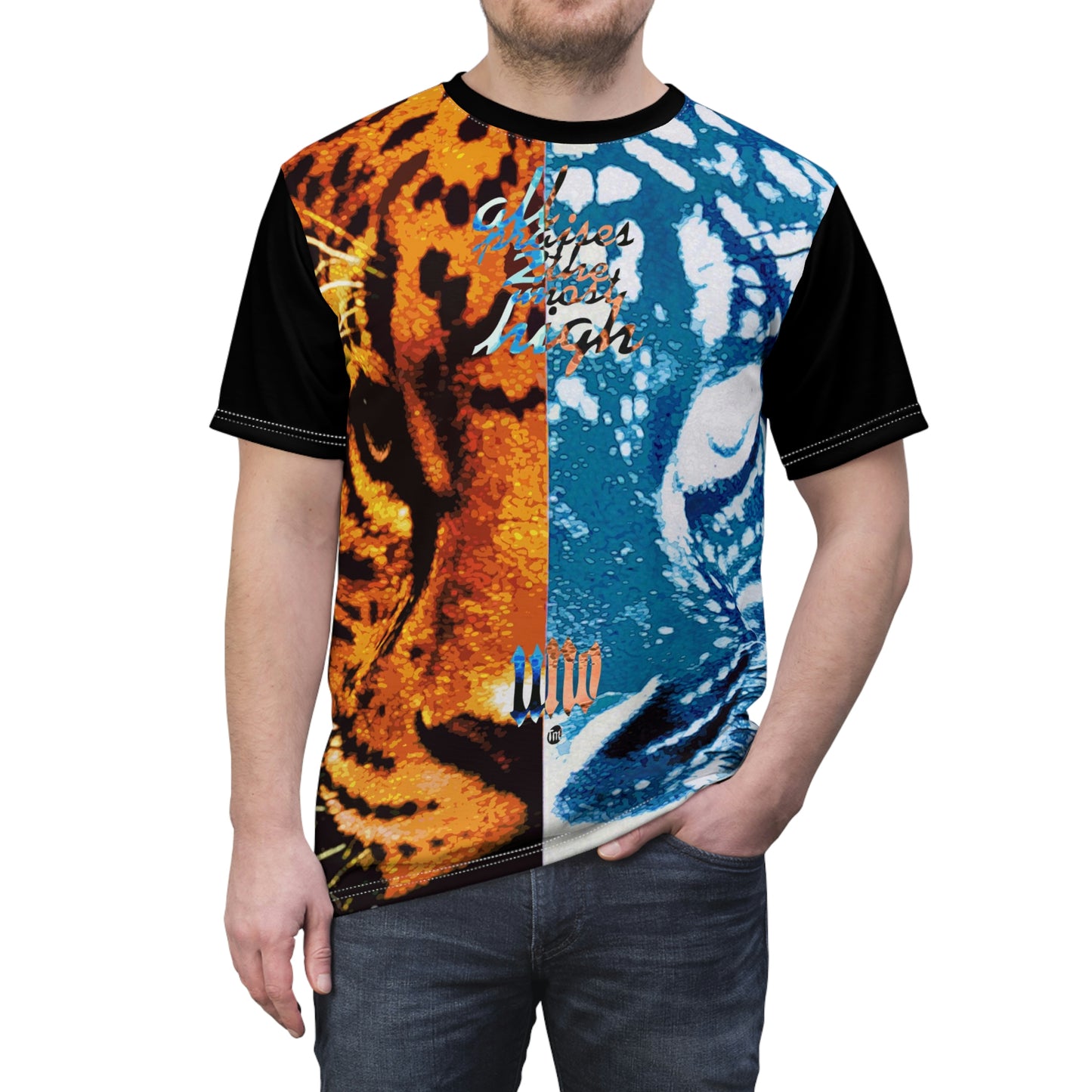 UNO BIGCAT STOPKILL'N Unisex AOP Cut & Sew Tee