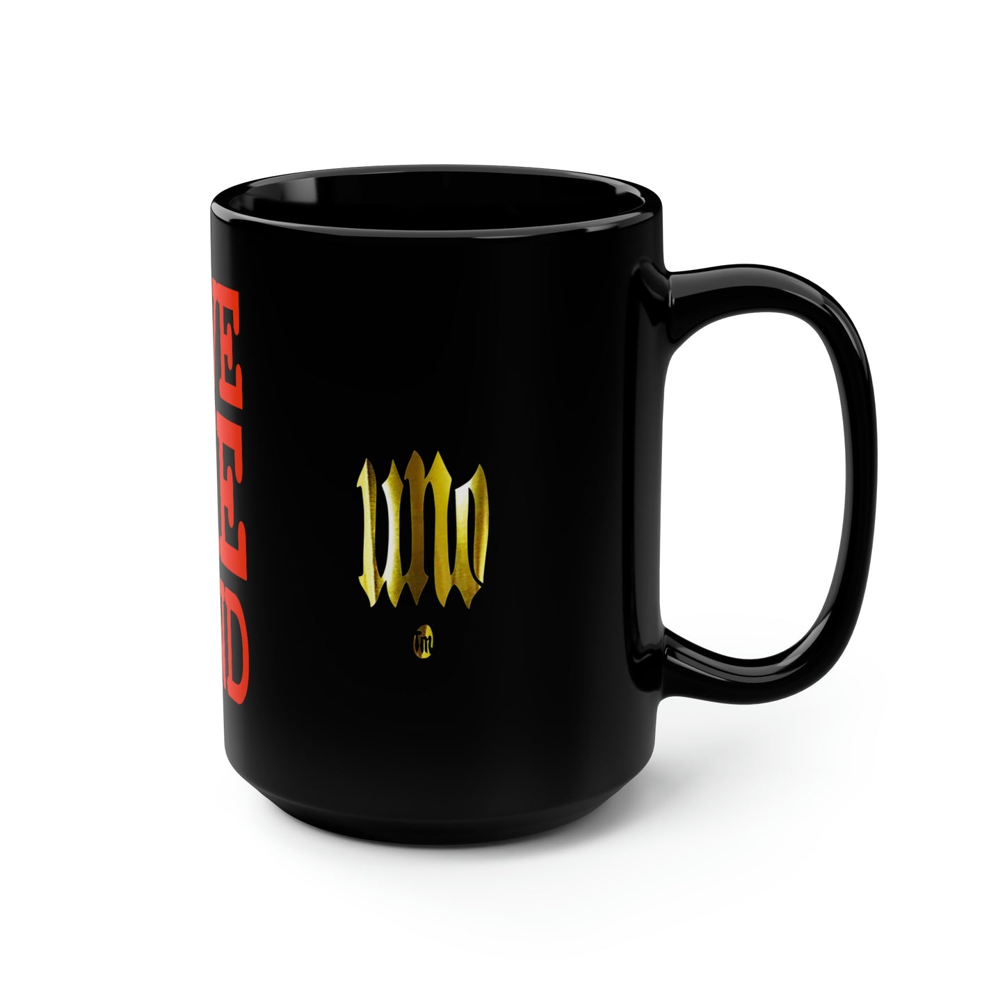 UNO LOVETHELAND Black Mug, 15oz