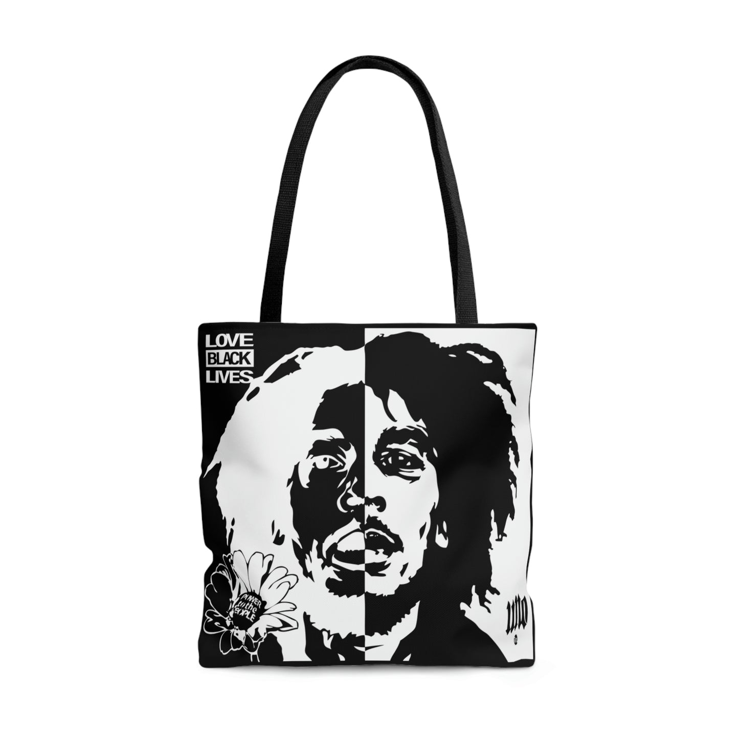 UNO LOVEBLACKLIVES LOVEBOB AOP Tote Bag