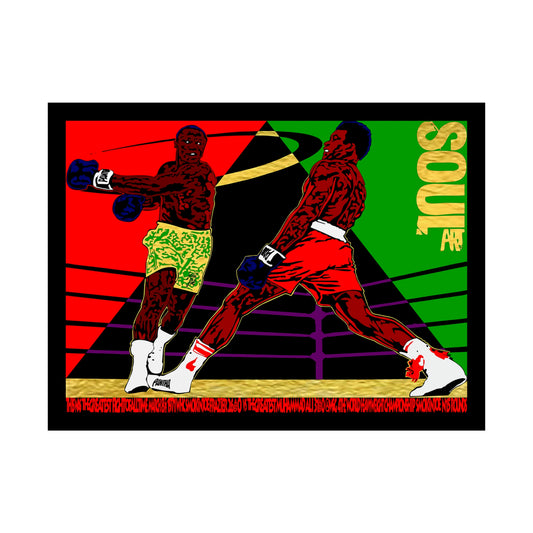 UNO SOULART THE FIGHT Smokin' Joe beat Muhammad Ali 18x24 Rolled Posters