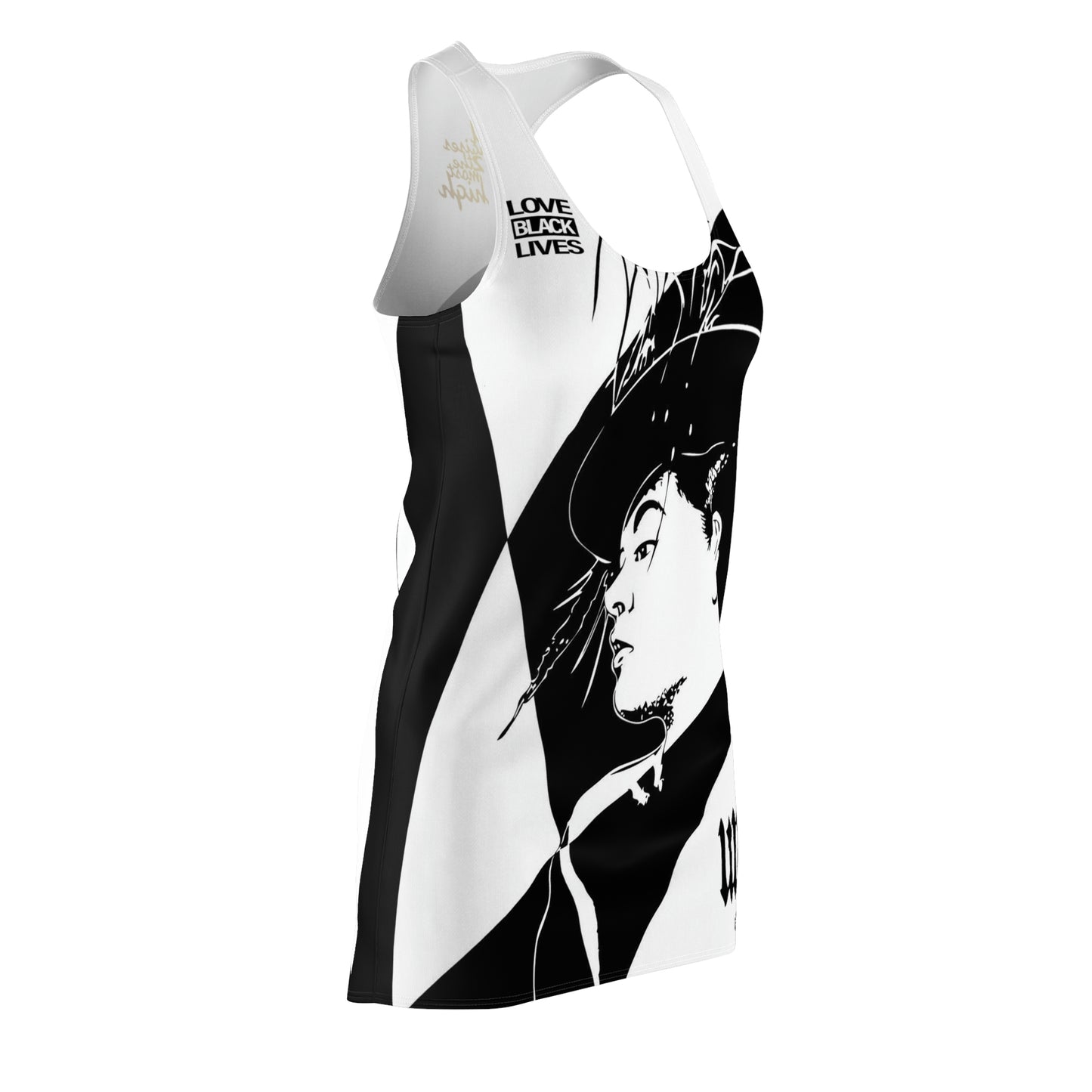 UNO LOVEBLACKLIVES LOVELADYDAY Women's Cut & Sew Racerback Dress