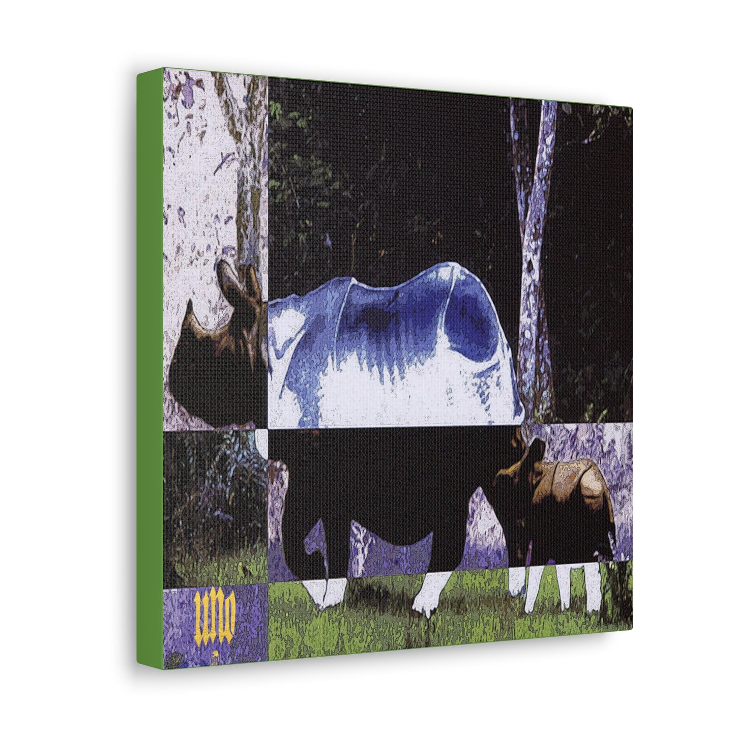 UNO STOPKILL'N RHINOBABYMAMA 12, 20, 24, & 36" Square Canvas Gallery Wraps