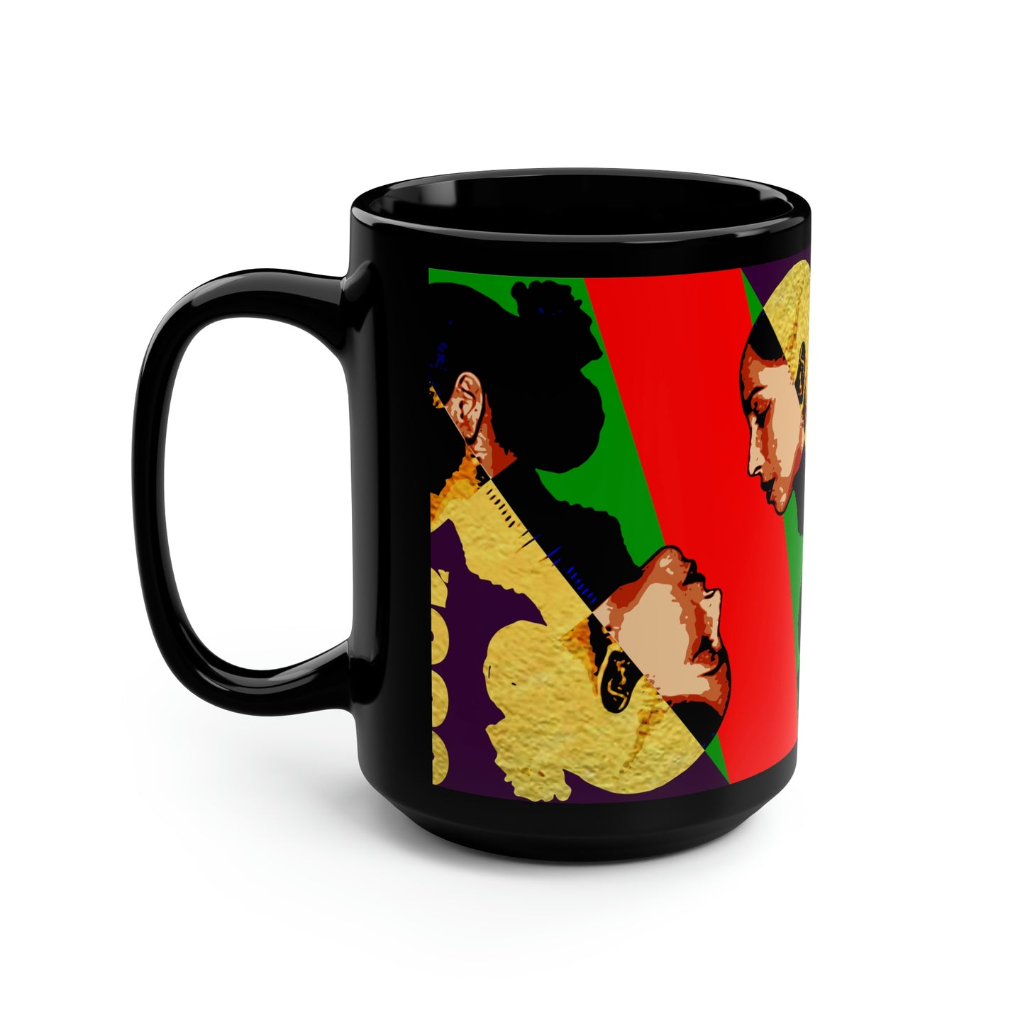 UNO SOULART SADE Black Mug, 15oz