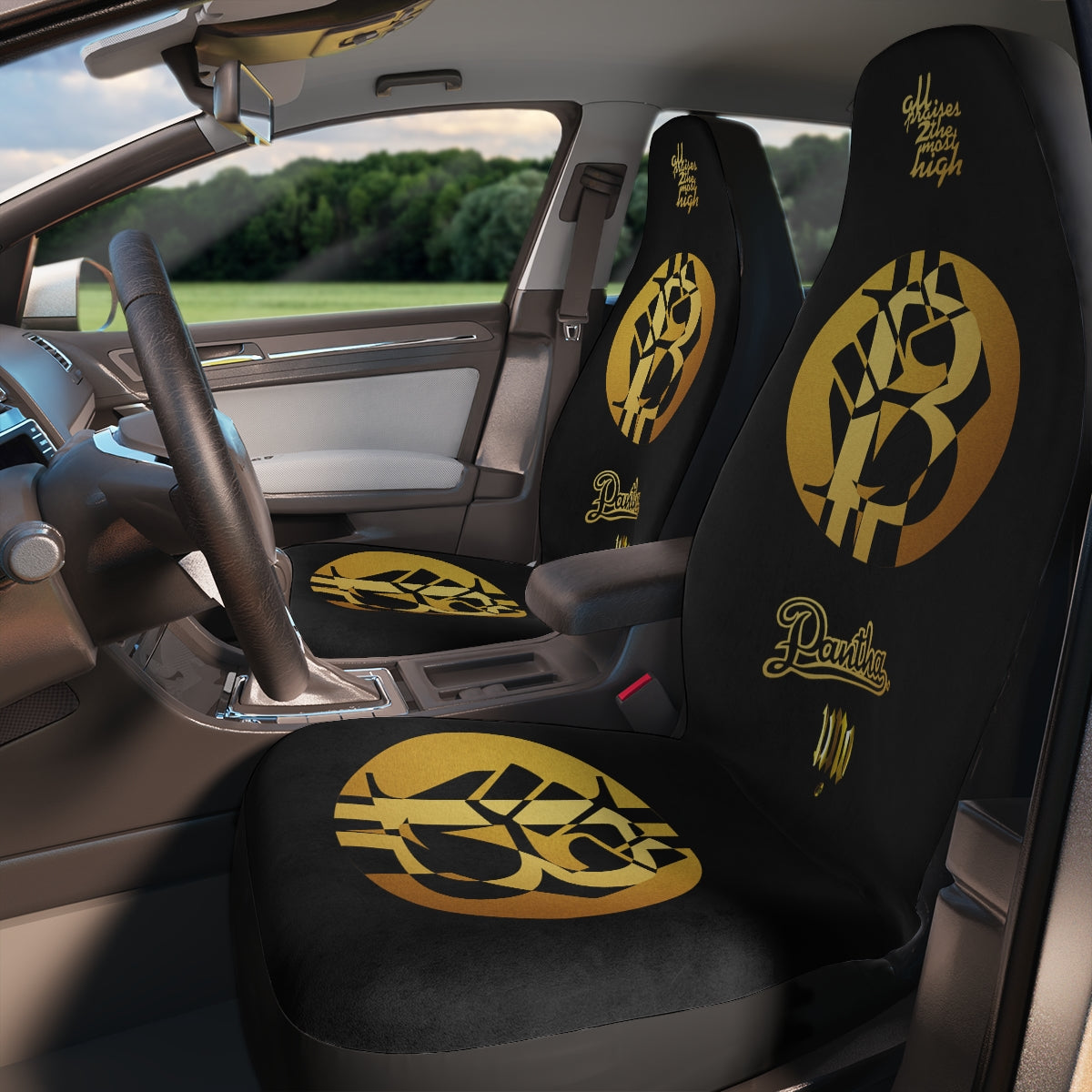 UNOBTCPOWER Polyester Car Seat Covers