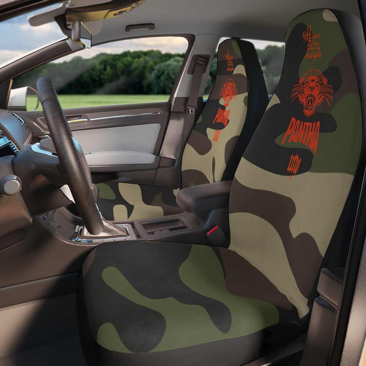 UNO PANTHA Polyester Car Seat Covers Camo Collection